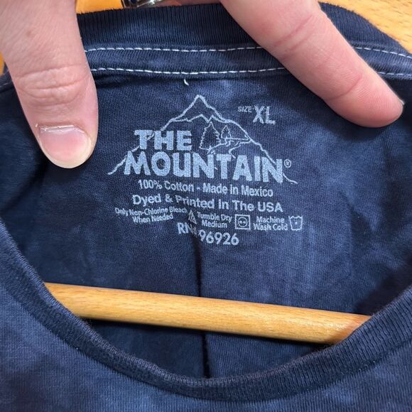 The Mountain Wolves Dark Blue Tie Dye Tee Tshirt Women’s Extra Large - Picture 3 of 5